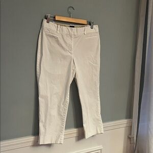 Talbots White Cropped Pants